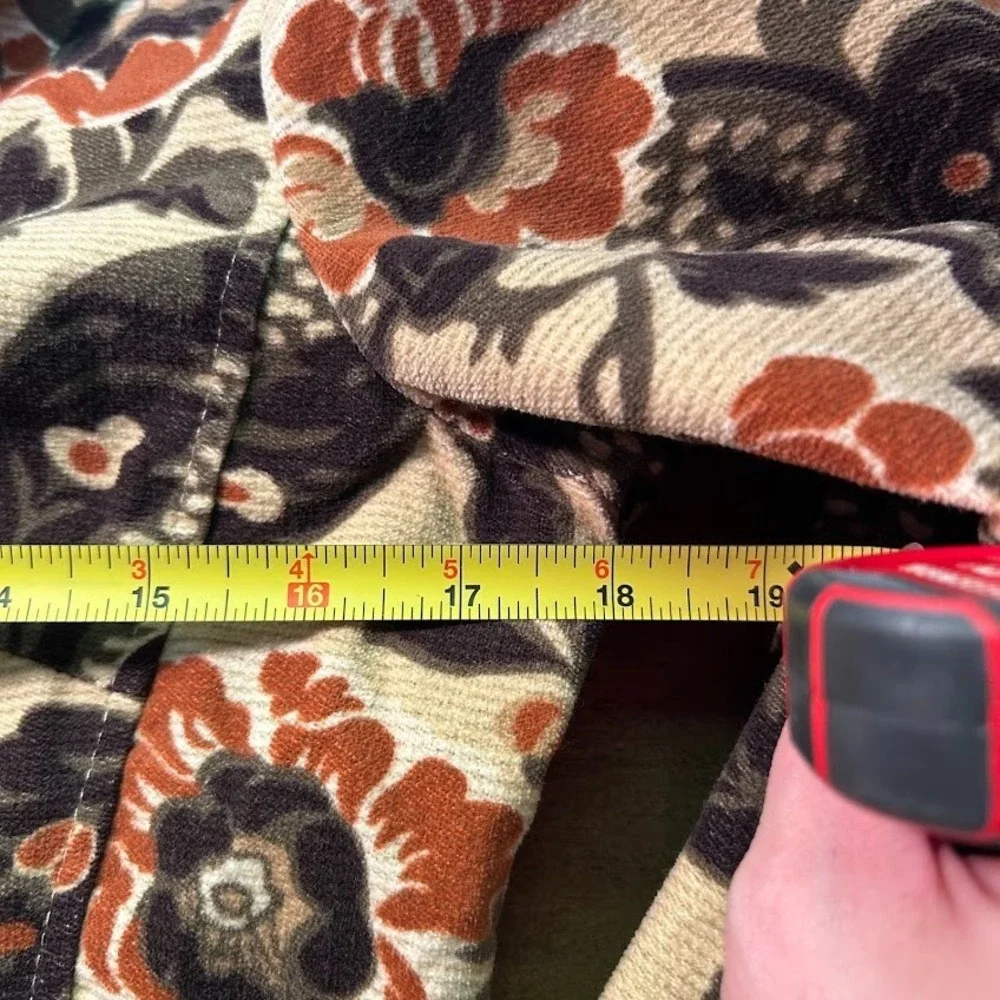 ATL Womens Corduroy Brocade Paisley Regency Eclectic 6 Petite Blazer Floral 6P - Picture 9 of 9